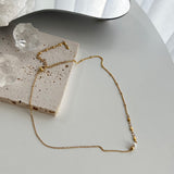 イノセントパールハートツーウェイネックレス/go Innocent pearl heart two-way y guest look necklace(Gold color)