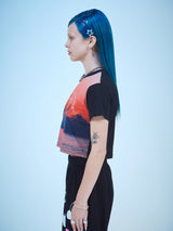 レッドムーンクロップTシャツ / RED MOON CROP T