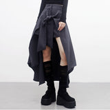 Frenky Unbalanced Skirt Pants