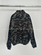 [UNISEX] Camo fleece oversized fit zip-up