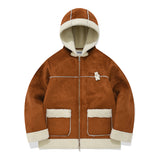 ウィティーバニーフーディームートンジャケット／WITTY BUNNY HOODIE MUSTANG [ORANGE]