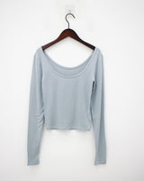 レイヤーUネックTシャツ / Layer U Neck T-shirt (4color)