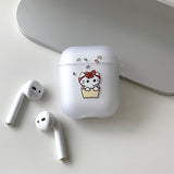 ホワイト - サプライズ サムキャット カップル AirPods Case_マット