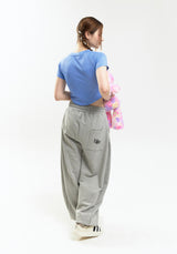 ハートバニーラグランクロップTシャツ / Heart bunny Raglan Crop-T (blue)