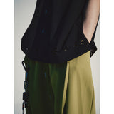 レイカットボタンシャツ / LAY-CUT BUTTON SHIRT_BK