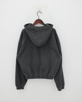 ピグメントフードジップアップ/Pigment hood zip-up (2color)
