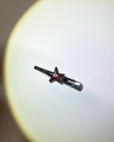 Silver big star multi cubic hairpin