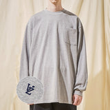 VZロゴビックオバーフィットポケットロングスリーブグレー/VZ Logo Big Over Fit Pocket Long Sleeve Gray (6683336540278)