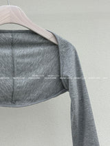 Eiffel Backless Sleeveless Cardigan Set