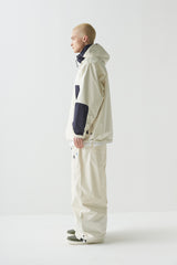 ウィンドブレーカーフーデッドリバーシブルジャケット/BSR2223FWJK036 TWAN WINDBREAKER HOODED REVERSIBLE JACKET CREAM/BLACK