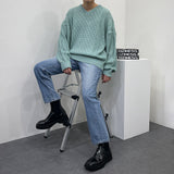 ルーズフィットメンニット/SK Loose fit Fischer Man Knitwear (5 colors)