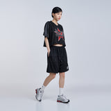 ラウンドメッシュトレーニングショートパンツ ブラック