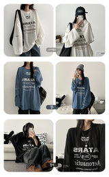 シースルートラ長袖ニットTシャツ