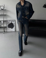 B747 Oversized fit U-neck Long-sleeved T-shirt (3 colors)