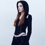 Corset Hoodie [Black]