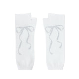 リボン アンゴラ ハンドウォーマー / ribbon angora hand warmer (white)