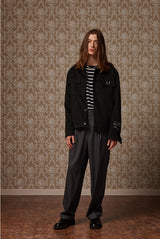 Suede wide pocket jacket - Black (4622119239798)