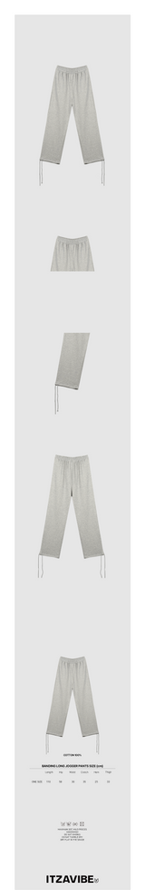 バンディングロングパンツ / BANDING LONG PANTS - GRAY
