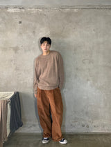 Side buckle corduroy pants (3color)