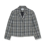 Tweed Set-up Short Jacket [BLACK] (6618905247862)