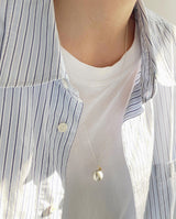 [Silver925] oar Big Ball Necklace
