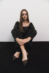 Corset Blouse Black