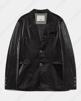ヴァイパーレザーブレーザー / OWN Viper Leather Blazer (2 colors)