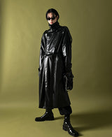 [自主製作] LUCAS leather trench coat 2 color (6678768746614)