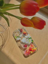 スプリングピクニックジェリースマホケース/Spring picnic jelly case