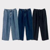 De Lap Signature One Tuck Wide Denim Pants (037)