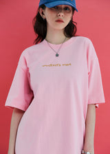 ロゴリーフTシャツ / ピンク