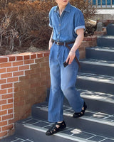 LE コールマンデニム半袖シャツ / LE Coleman Denim Short-Sleeved Shirt (Set - Up / 1 color)