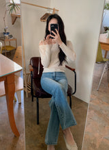 Light Washed Bootcut Denim Pants