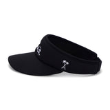 Palm Tree Logo Sun Cap Black