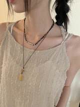 Tosan Beads Metal Vintage Jewelry Necklace