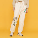 グラフィックジョガーパンツ/GRAPHIC JOGGER PANTS_IVORY
