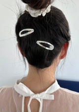 matt hair snaps - cloud (2pcs)