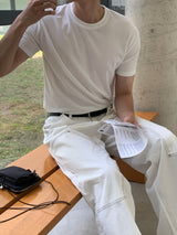 デイパーフェクトマッスルフィットアイスバンドショートスリーブTシャツ / Day Perfect Muscle Fit Ice Bundo Short-Sleeved T-Shirt (9 colors)