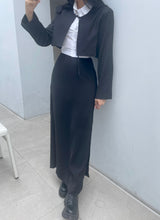 ミューズスリットサマーロングバンディングスカート / Muse Slit Summer Long Banding Skirt (2 colors)