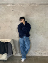 Puckering jeans (2color)