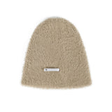 VA Brooch Soft Angora Beanie Camel