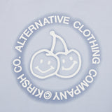 ドゥードゥルチェリーサークルロゴフーディージップアップ／DOODLE CHERRY CIRCLE LOGO  HOODIE ZIP UP [SKY]