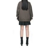 ビッグネックロゴスウェットシャツ / BIG NECK LOGO SWEATSHIRT khaki