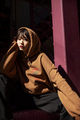 コラボレーションフーディ（ブラウン）I Saki Misaka × PIECEMAKER (6623235866742)