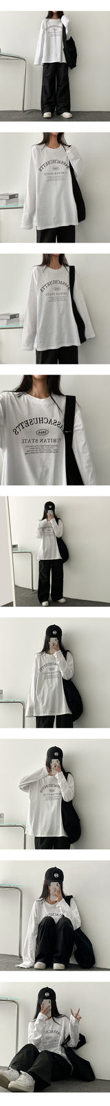 Ritan ルーズ長袖Tシャツ