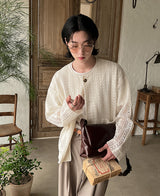 22S/S レースカーディガン (2 color) (6694785450102)