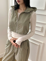 Tabe shirring vest vest set-up