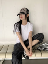 Jarmont Y2K Patch Lettering Color Matching Ball Cap