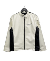 (UNISEX) ナイン 配色 レーシング レザージャケット