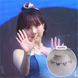 [Redvelet Joy, Jo Yu-ri Necklace] Butterfly Waltz Choker Necklace - Silver Color
